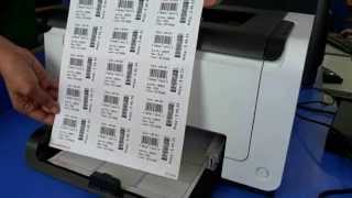 Printing barcode labels by using Laser printer [upl. by Barris]