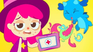 Oh no Plum the Witch is SICK What is the MAGIC CURE  Kids learn Healthy Habits [upl. by Kathryne]