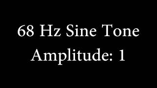 68 Hz Sine Tone Amplitude 1 [upl. by Brenda]