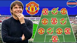 Man Utd New Manager Antonio Conte 😱 Conte Dream XI For Man Utd 🔥 [upl. by Guntar809]