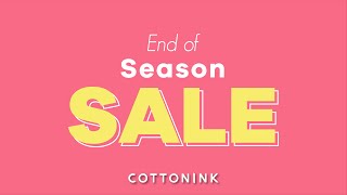 COTTONINK End of Season Sale Further Reduction [upl. by Loss536]