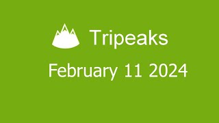 Microsoft Solitaire Collection  Tripeaks  February 11 2024 [upl. by Freberg638]