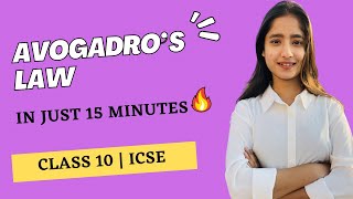 Avogadro’s Law in 15 minutes  Class 10  best way to understand [upl. by Anissa]