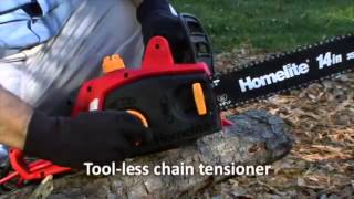 Homelite 14Inch 90Amp Electric Chainsaw  UT43100 Refurbished [upl. by Mirisola883]