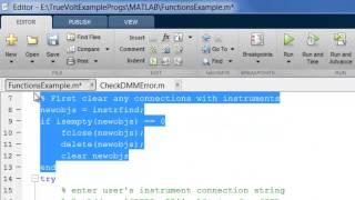 Digital Multimeter Matlab Programming Example [upl. by Eladal]