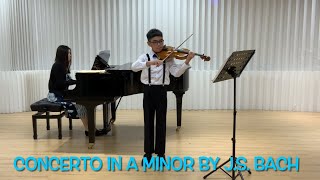 ABRSM Violin exam Grade 8 2024 A5 Concerto in A Minor BWV 1041 first movement by JS Bach🎻🧐 [upl. by Hanae]