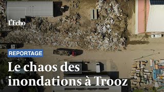 Inondations à Trooz le zoning de Prayon vu du ciel Drone [upl. by Middle]