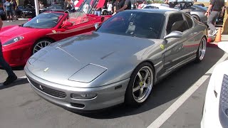 1997 Ferrari 456 GT w HRE Wheels Custom Exhaust [upl. by Yemane223]