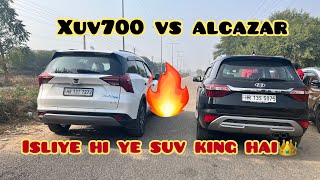 Xuv700 vs Alcazar Drag Race…🚘🚘 Hyundai se b ni hoga😞 [upl. by Franklin]