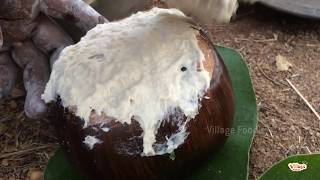 Chicken Recipe Borassus Flabellifer  Plam Fruit  thati munja  Village Foodie [upl. by Kristen]