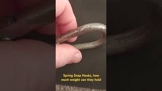 How much  does a snap hook hold  shortvideo automobile tools world fitness 300lbs [upl. by Mharg]