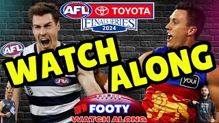 Geelong Cats VS Brisbane Lions  Preliminary Final 2  AFL LIVE WATCH ALONG [upl. by Hermie195]