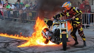 Paulo Martinho  Moto Freestyle  Quemando Rueda Burnout   Tire 1000 degree   BOTICAS [upl. by Alan]