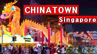 Singapore Chinatowns CNY Light Up and Market A Chinese New Year Walking Tour [upl. by Millie469]