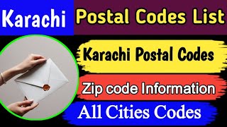 All Karachi districts postal code list [upl. by Rumpf]