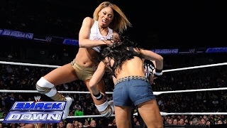 WWE SmackDown Jan 24 2014 Cameron vs AJ Lee [upl. by Hilly953]