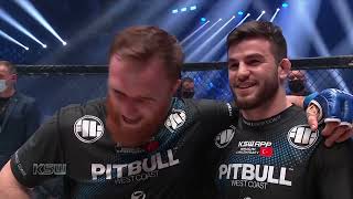 Ibragim Chuzhigaev i Tomasz Narkun po KSW 66  Wywiad w klatce [upl. by Drof]