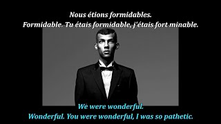 FRENCH LESSON  learn French through music  French song English translation  Stromae  Formidable [upl. by Annaya]