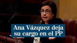 Ana Vázquez tras su dimisión por la crisis del PP quotHemos dado un espectáculo lamentablequot [upl. by Hartmann]