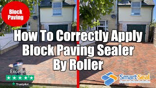 Sealing Block Paving Correctly by Roller  How To Guide Pt1 [upl. by Silvia]