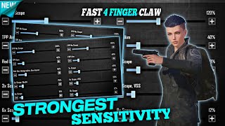 New Best Sensitivity settings for Pubg Mobile in 2023  sensitivity and control codes🔥 new update [upl. by Cristi880]