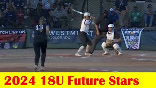 Future Stars Blue vs Future Stars Red Softball Highlights 2024 18U Future Stars Game [upl. by Naahsar]