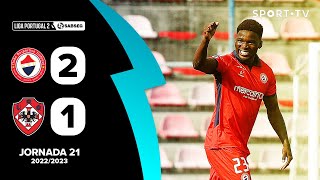 Resumo CD Trofense 21 UD Oliveirense  Liga Portugal SABSEG  SPORT TV [upl. by Chiarra]