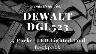 DEWALT 57 Pocket LED Lighted Tool Backpack DGL523 [upl. by Mathew]