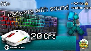 Bed Wars WITH mouse sound NK Cream with Motion Blur and badlion cilent [upl. by Yrak353]