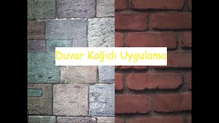 Duvar Kağıdı Nasıl Yapılır 2020 Duvar Kağıdı Yapıştırma ve Tutkal Hazırlama [upl. by Anayt]