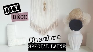 4 DIY DÉCO CHAMBRE OU BUREAU SPECIAL LAINE  Office Room Decoration [upl. by Mixie]