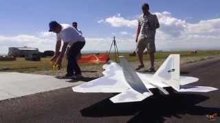 RC ADVENTURES  Want to fly one of these Radio Controlled Turbine JET  F22 RAPTOR [upl. by Chyou]