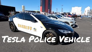 LASD Police Car by Tesla  SEMA 2021 [upl. by Salohcim]