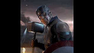 Captain America Lift Thors Hammer marveledits steverogers youtubeshorts [upl. by Meeharb696]