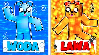 WODA vs LAWA w Minecraft 💧🔥 [upl. by Ardie525]