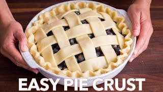 How To Make Easy HOMEMADE PIE CRUST Recipe [upl. by Germaine]