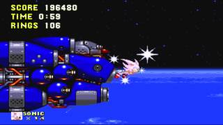 Sonic 3 And Knuckles Final Boss  Good Ending As Sonic HD [upl. by Eydie227]