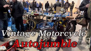 Motorcycle Autojumble  Vintage Motorcycle Club Autojumble SomersetFebruary 2022 [upl. by Bobinette481]