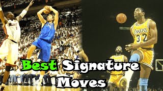 10 Greatest Signature Moves In NBA History [upl. by Einiffit574]