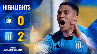 HUACHIPATO vs RACING ARG  HIGHLIGHTS  CONMEBOL SUDAMERICANA 2024 [upl. by Llertac]