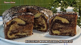 BIZCOCHO MARMOLEADO SIN HUEVO FANTÁSTICO DELICIOSO FÁCIL Y ECONÓMICO [upl. by Arikahs155]