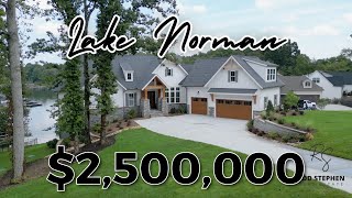 INSIDE A 2500000 LAKE FRONT LUXURY HOME  LAKE NORMAN  SHERRILS FORD NC [upl. by Ataner]