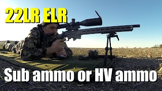 Sub 22lr or HV 22lr ammo for Mini ELR [upl. by Eatnoj]