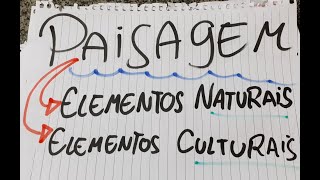 Paisagem Natural e Paisagem Cultural  Conceitos da Geografia Aula 2  Professor Mateus Bigode [upl. by Retxed]