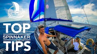 HOW TO SAIL with a SPINNAKER  Top Tips  Sailing Yacht Florence Ep94 [upl. by Allina]