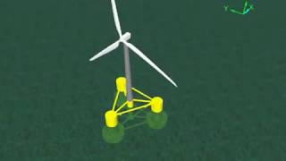 4Subsea OC4 Floating Wind Turbine [upl. by Eerdua]