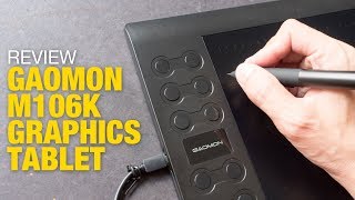 Review Gaomon M106K Graphics Tablet [upl. by Crelin414]