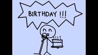 Happy Birthday  simple animation [upl. by Shimkus]