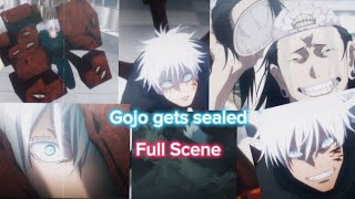 Gojo Gets Sealed Full Scene  Kenjaku reveal 🔥 [upl. by Serdna]