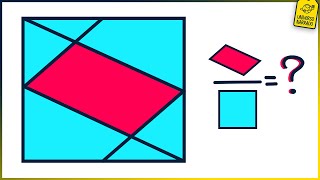 Qual é a RAZÃO entre as ÁREAS  Matemática Geometria Plana [upl. by Myk]